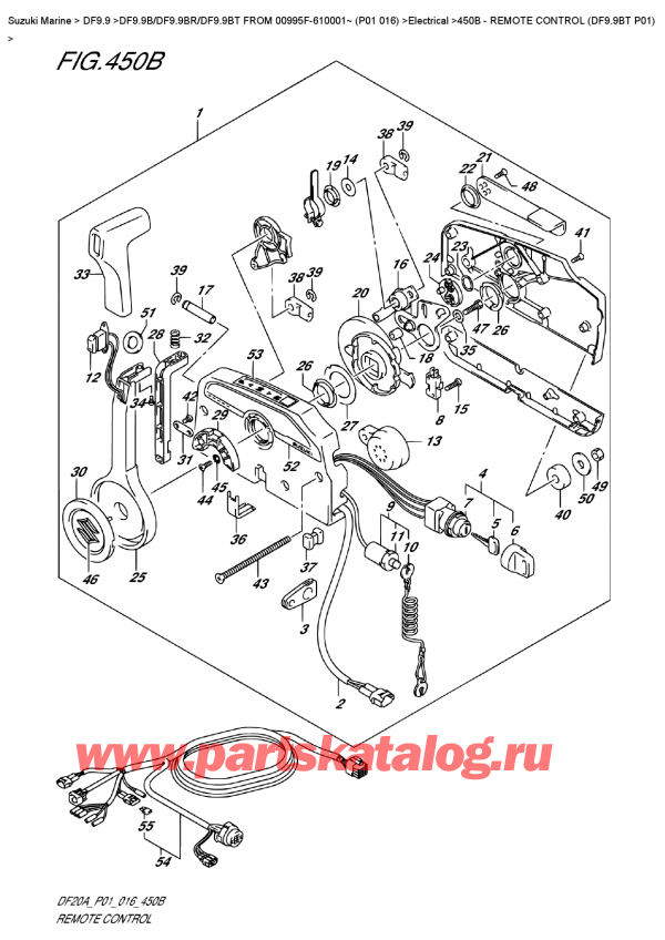  ,    , SUZUKI DF9.9B TL FROM 00995F-610001~ (P01 016)  ,   (Df9.9Bt P01)