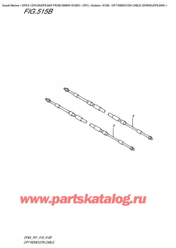  ,    , Suzuki DF9.9A S FROM 00994F-810001~ (P01)  2018 , :    (Df8Ar) (Df9.9Ar)