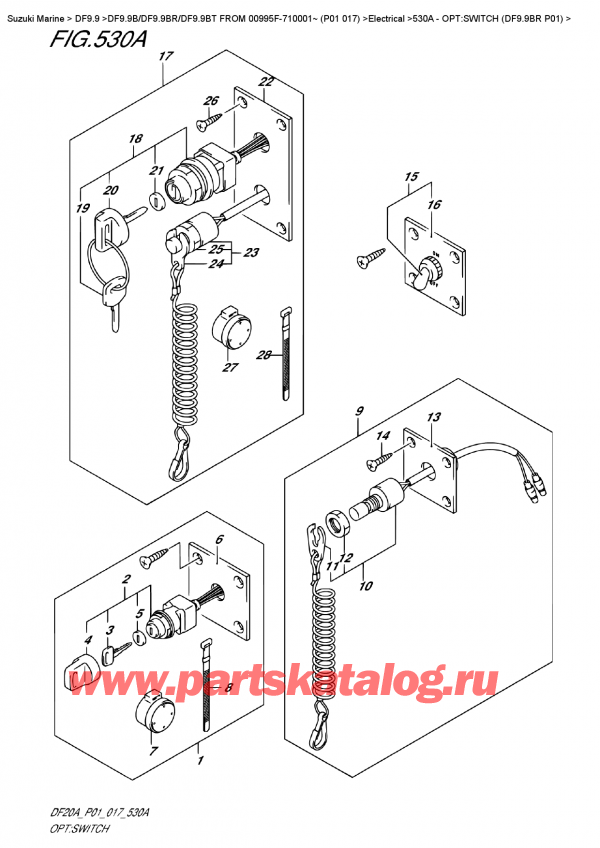 ������ ��������, �� �������� ��������� �����, ������ DF9.9B RS/RL FROM 00995F-710001~ (P01 017)   ������ 2017 ����, �����: ������������� (Df9.9Br P01) - Opt:switch  (Df9.9Br  P01)