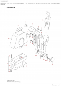 544A  -  Opt:remote  Control  Assy  Single  (1)  (Df9.9B,Df9.9Br,Df9. (544A -    ,  (1) (Df9.9B, Df9.9Br, Df9.)