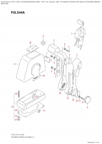 544A  -  Opt:remote  Control  Assy  Single  (1)  (Df9.9B,Df9.9Br,Df9. (544A -    ,  (1) (Df9.9B, Df9.9Br, Df9.)