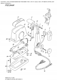 544A  -  Opt:remote  Control  Assy  Single  (1)  (Df9.9B  P01) (544A -    ,  (1) (Df9.9B P01))