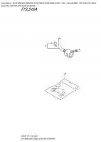546A - Opt:remocon Cable (Electric Starter) (Df9.9B)(Df15A)(Df20A) (546A - :    () (Df9.9B) (Df15A) (Df20A))