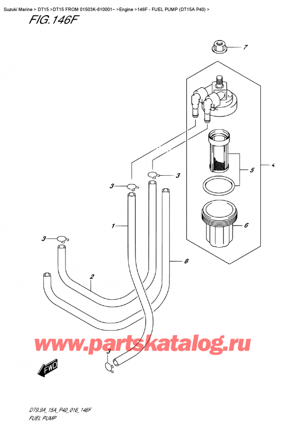  ,   ,  DT15 FROM  01503K-610001~   2016 ,   (Dt15A P40) / Fuel  Pump  (Dt15A  P40)