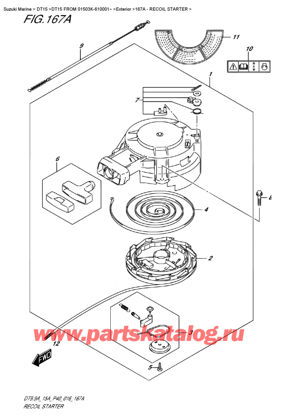 , , Suzuki DT15A S / L FROM  01503K-610001~ (P40 016),  