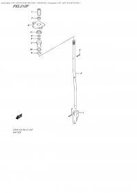 210F  -  Shift Rod  (Dt15A  P40) (210F -   (Dt15A P40))
