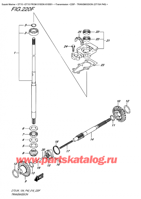 ,    , Suzuki DT15 FROM  01503K-610001~   2016 ,  (Dt15A P40)