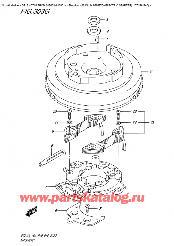 ,  , SUZUKI DT15 FROM  01503K-610001~   2016 ,  () (Dt15A P40)