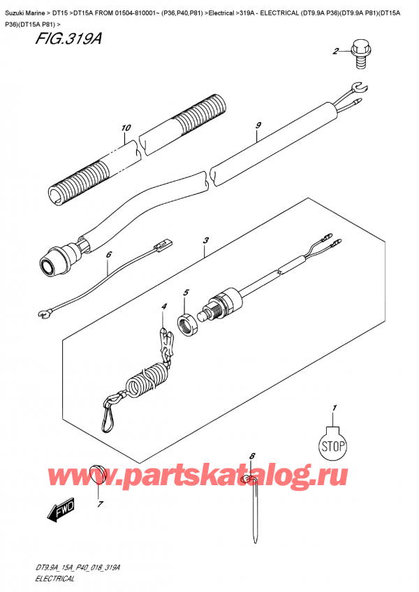   ,   , SUZUKI DT15A S / L FROM 01504-810001~ (P40 018),  (Dt9.9A P36) (Dt9.9A P81) (Dt15A P36) (Dt15A P81) - Electrical  (Dt9.9A  P36)(Dt9.9A  P81)(Dt15A  P36)(Dt15A  P81)