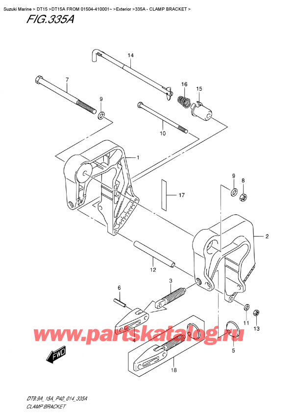  ,   , Suzuki DT15A FROM 01504-410001~,  