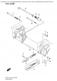 335B  -  Clamp Bracket  (Dt9.9A  P40)(Dt15A  P40) (335B -   (Dt9.9A P40) (Dt15A P40))