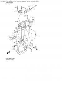 405F  -  Drive Shaft Housing  (Dt15A  P40) (405F -    (Dt15A P40))