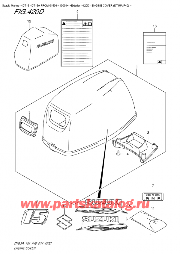  ,   , Suzuki DT15A FROM 01504-410001~,   () (Dt15A P40)