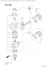116B - Crankshaft (Dt30,Dt30R) (116B - �������� (Dt30, Dt30R))