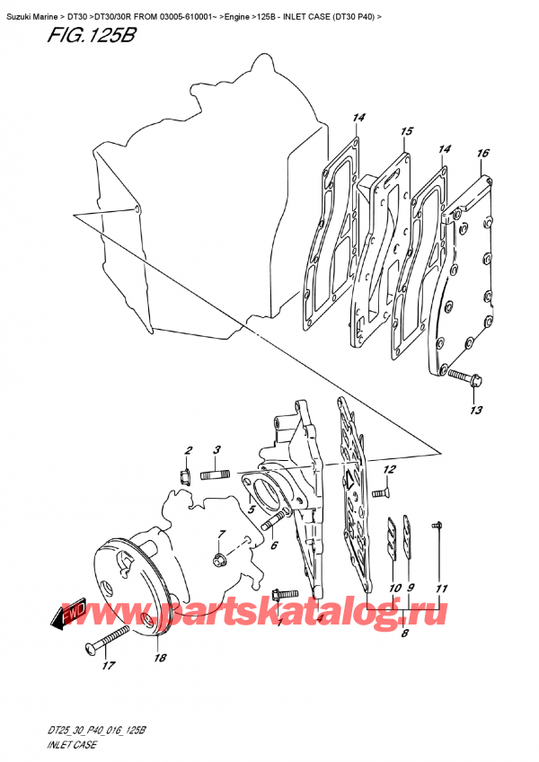  , , Suzuki DT30/30R  FROM 03005-610001~ , Inlet Case (Dt30 P40)