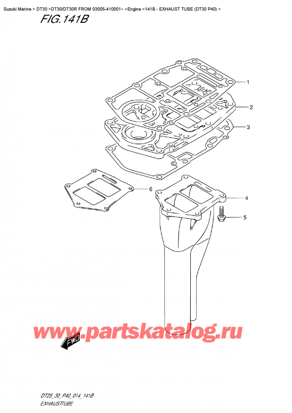 ������ ��������, �� �������� �����, Suzuki DT30 S-L FROM 03005-410001~, ������ ������ (Dt30 P40)