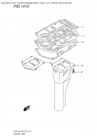 141C - Exhaust Tube (Dt30R P40) (141C -   (Dt30R P40))