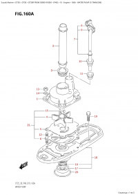 160A - Water Pump (S-Transom) (160A - ������� ����� (S-Transom))