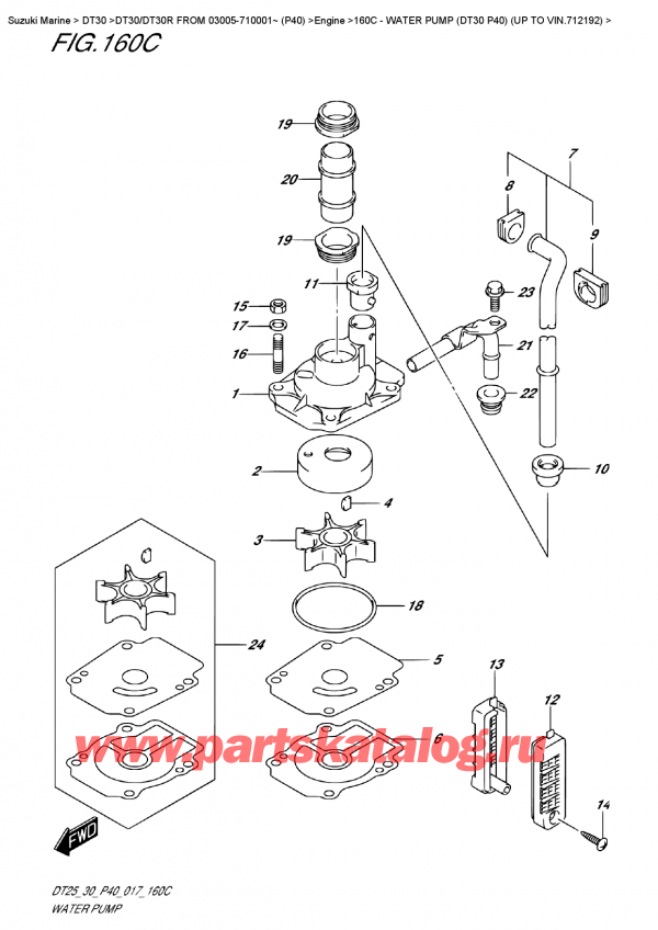  ,   , Suzuki DT30E S/L FROM 03005-710001~ (P40)  2017 ,   (Dt30 P40) ( To Vin.712192)