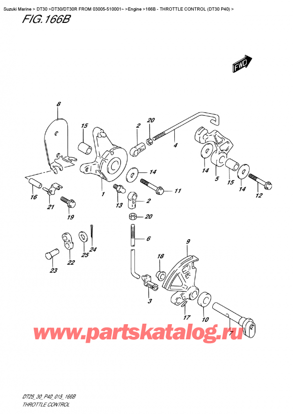  ,   ,  DT30E S/L FROM 03005-510001~, Throttle  Control  (Dt30  P40)