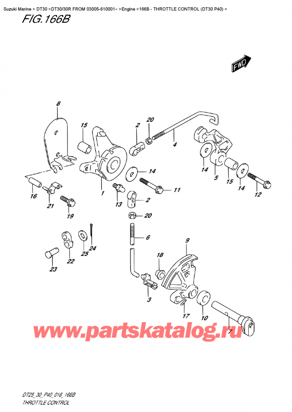  ,   , Suzuki DT30/30R  FROM 03005-610001~   2016 , Throttle Control (Dt30 P40)