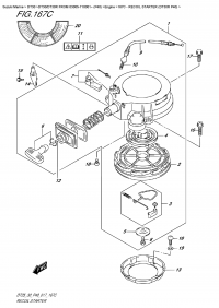 167C  -  Recoil  Starter (Dt30R     P40) (167C -   (Dt30R  P40))