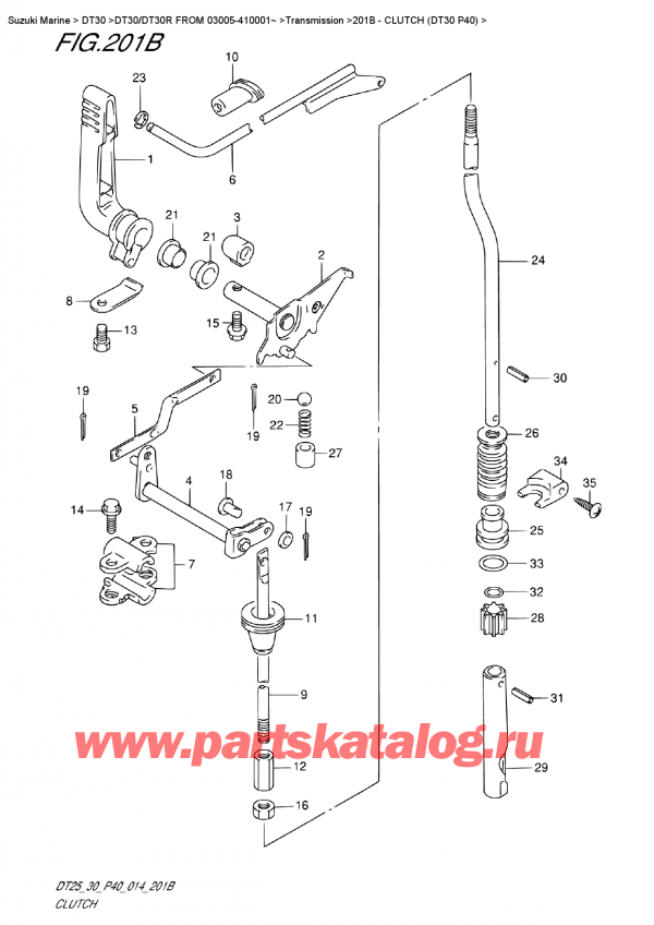  ,   , Suzuki DT30E S / L FROM 03005-410001~   2014 ,  (Dt30 P40)