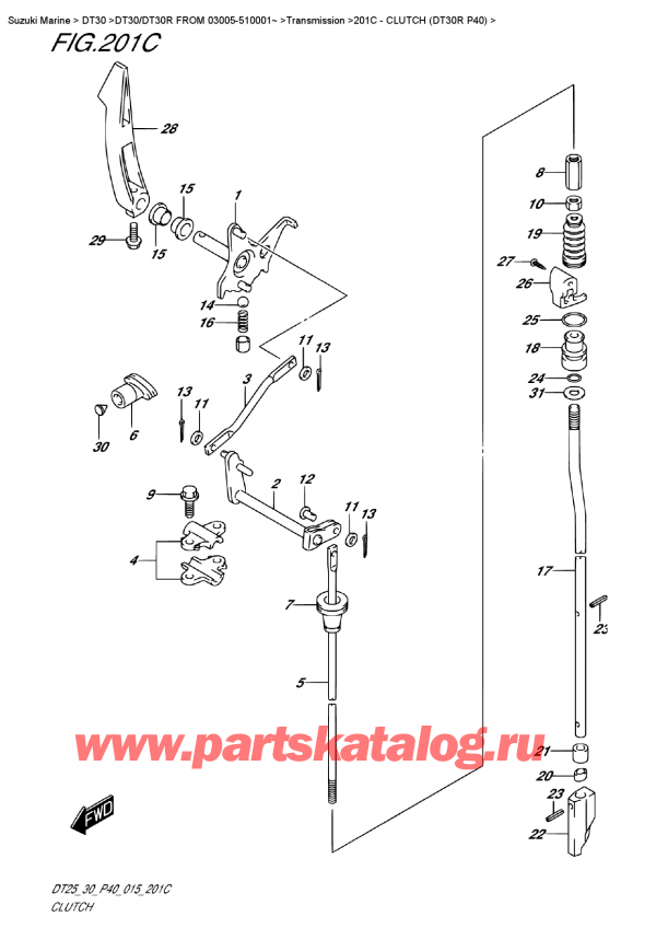  ,   , Suzuki DT30R S/L FROM 03005-510001~,  (Dt30R P40)