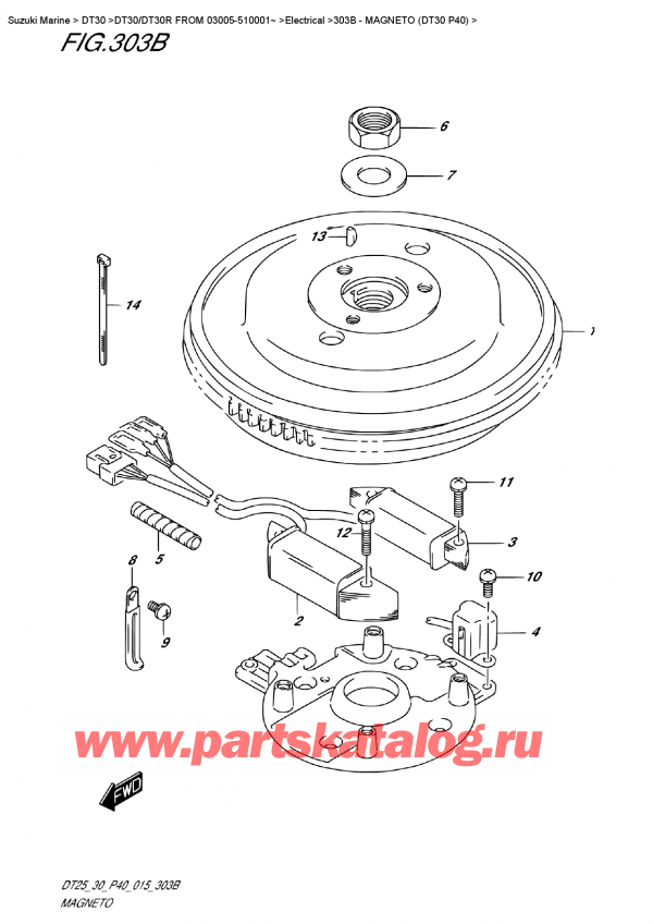  ,   , Suzuki DT30 S/L FROM 03005-510001~  2015 ,  (Dt30 P40)