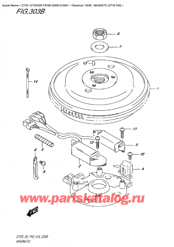  ,  , SUZUKI DT30/30R  FROM 03005-610001~   2016 , Magneto (Dt30 P40)