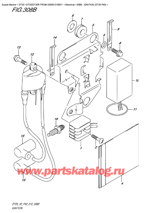  ,   , Suzuki DT30 S/L FROM 03005-510001~, Ignition  (Dt30 P40)