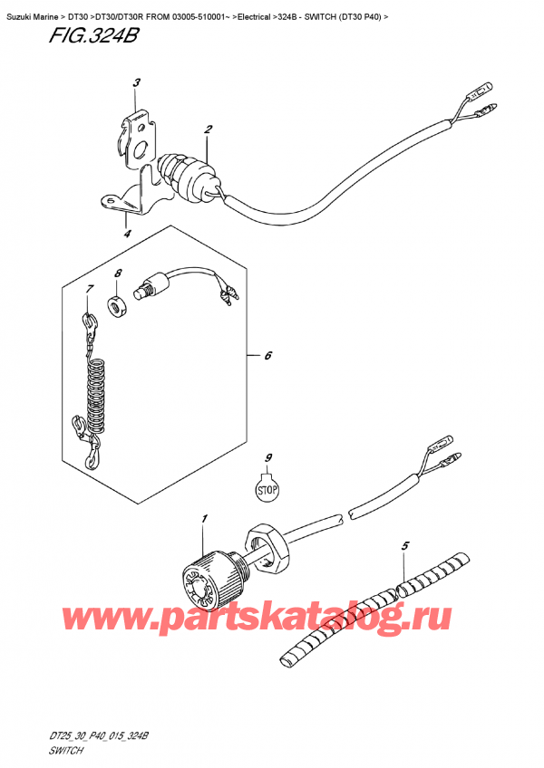  ,   , Suzuki DT30 S/L FROM 03005-510001~, Switch  (Dt30 P40)