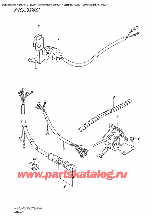  ,   , Suzuki DT30 RS / RL  FROM 03005-610001~   2016 , Switch (Dt30R P40)