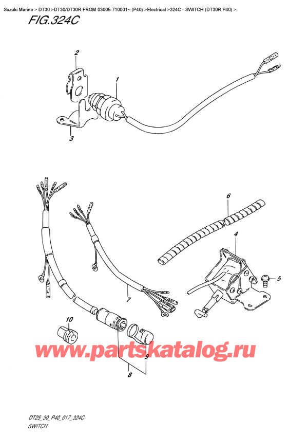 ������ ��������, �� �������� �����, ������ DT30R S/L FROM 03005-710001~ (P40) ������ 2017 ����, Switch (Dt30R  P40) / ������������� (Dt30R P40)