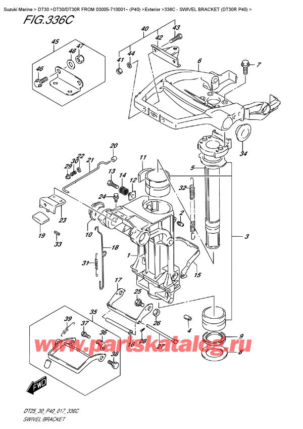   ,    , Suzuki DT30R S/L FROM 03005-710001~ (P40)  2017 ,   (Dt30R P40)