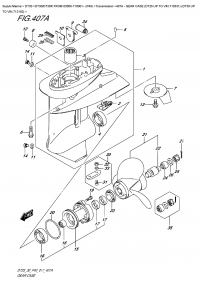 407A  -  Gear Case  (Dt25  Up  To  Vin.710331)  (Dt30  Up  To  Vin.712192) (407A -    (Dt25  To Vin.710331) (Dt30  To Vin.712192))