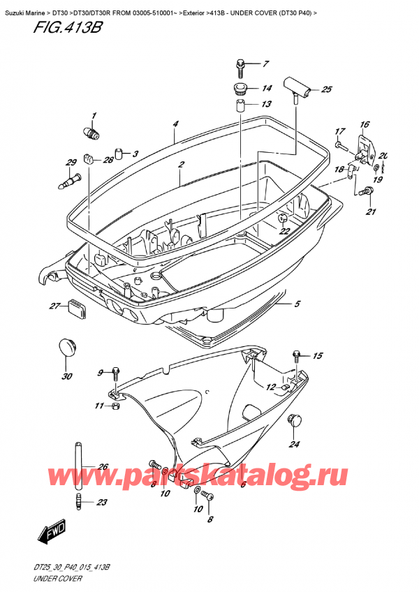 ,    , Suzuki DT30E S/L FROM 03005-510001~,    (Dt30 P40)