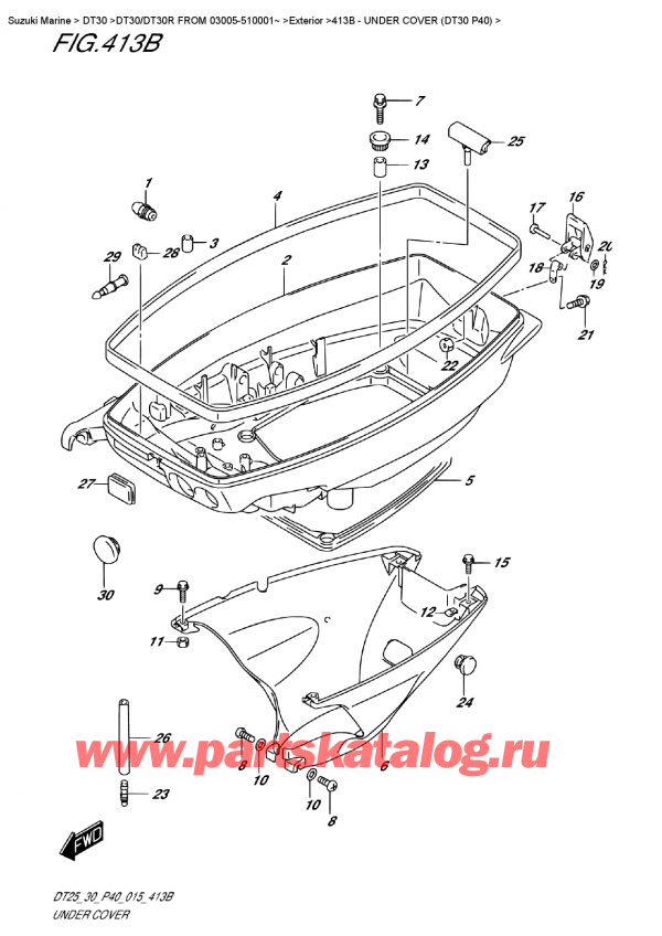 , , SUZUKI DT30E S/L FROM 03005-510001~,    (Dt30 P40)