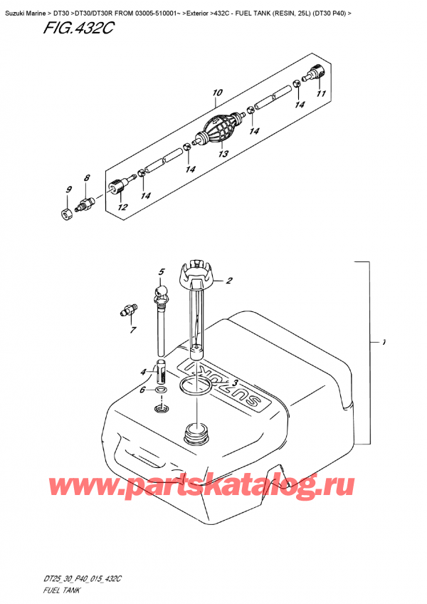  ,  , Suzuki DT30 S/L FROM 03005-510001~,   (Resin, 25L) (Dt30 P40)
