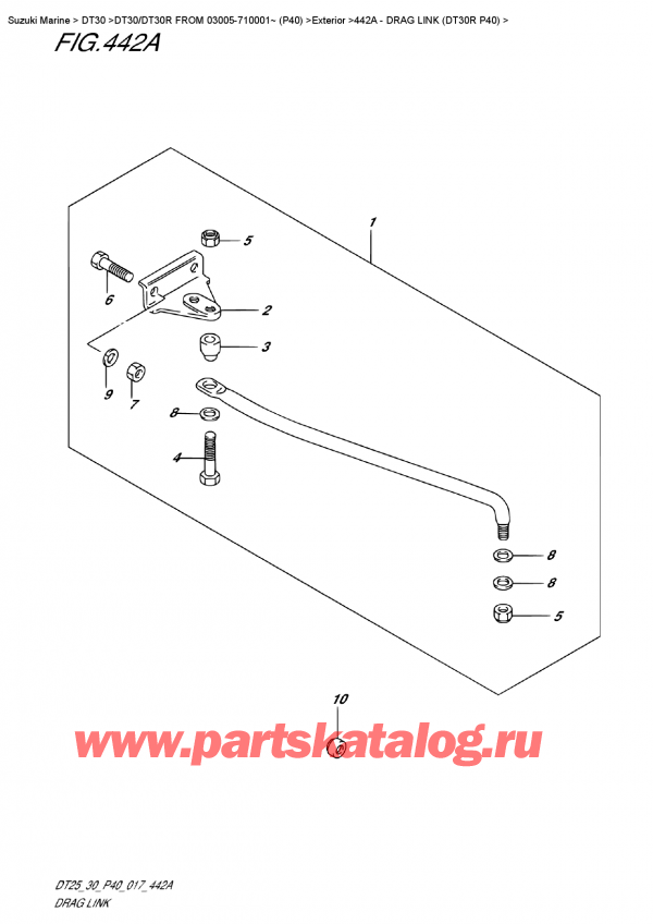   ,   , Suzuki DT30R S/L FROM 03005-710001~ (P40)  2017 ,   (Dt30R P40)