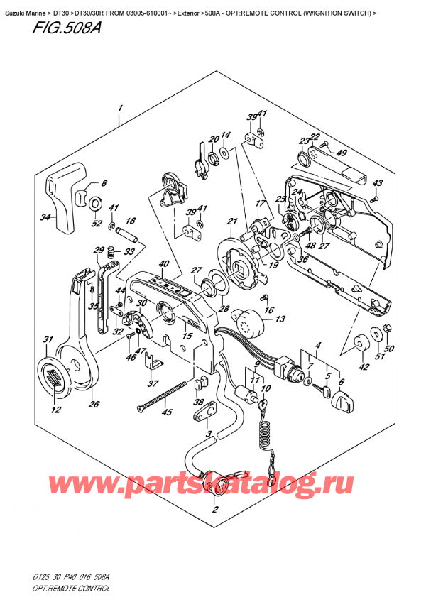 ,  ,  DT30/30R  FROM 03005-610001~ , Opt:remote Control (W/ignition Switch)