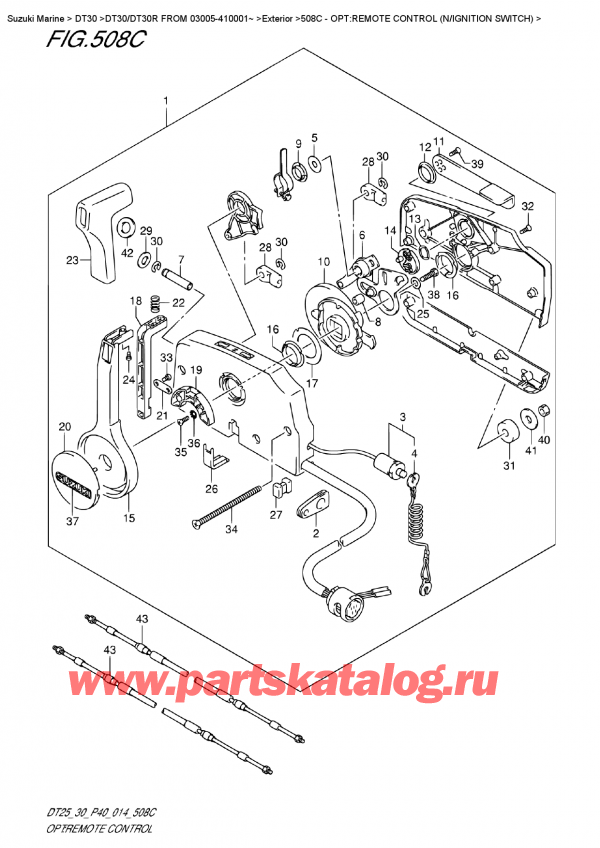 ,   , Suzuki DT30R S / L FROM 03005-410001~  2014 , :   (N / ignition )