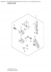 514A  -  Opt:remocon  Parts  Set (514A - :   )