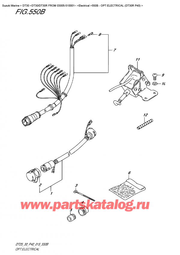 ,   , Suzuki DT30R S/L FROM 03005-510001~, Opt:electrical (Dt30R  P40) - :  (Dt30R P40)