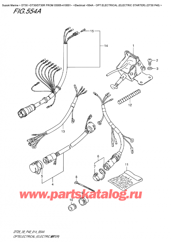 ,   , Suzuki DT30E S / L FROM 03005-410001~   2014 , :      (Dt30 P40)