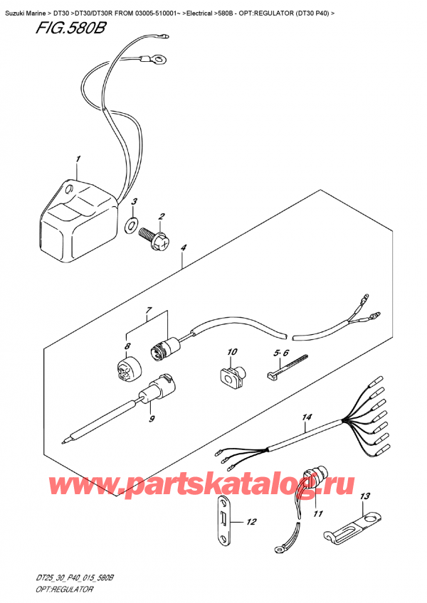  ,   , Suzuki DT30E S/L FROM 03005-510001~, :  (Dt30 P40)