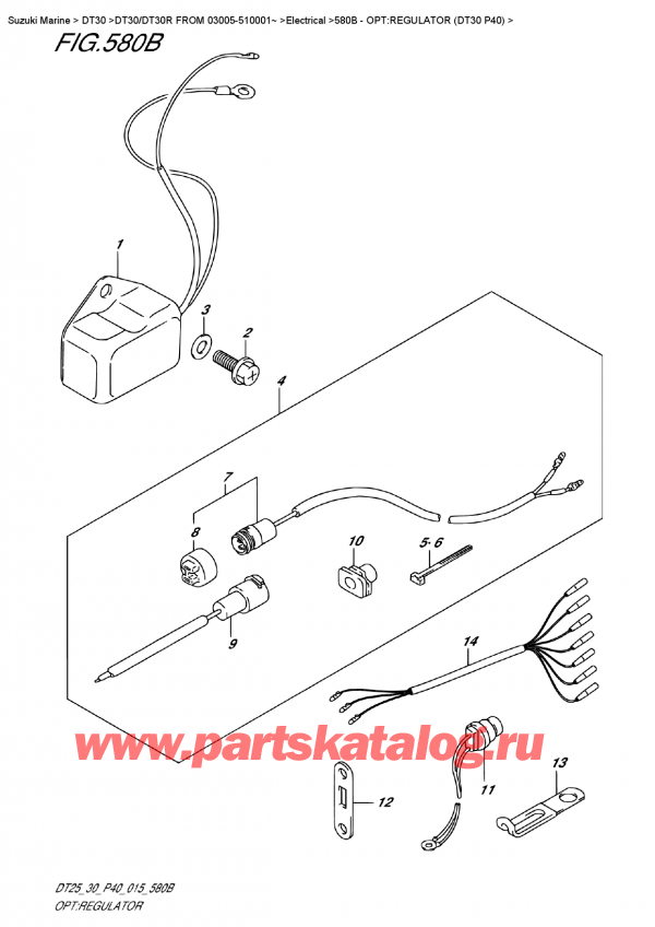  ,   , Suzuki DT30 S/L FROM 03005-510001~, :  (Dt30 P40)