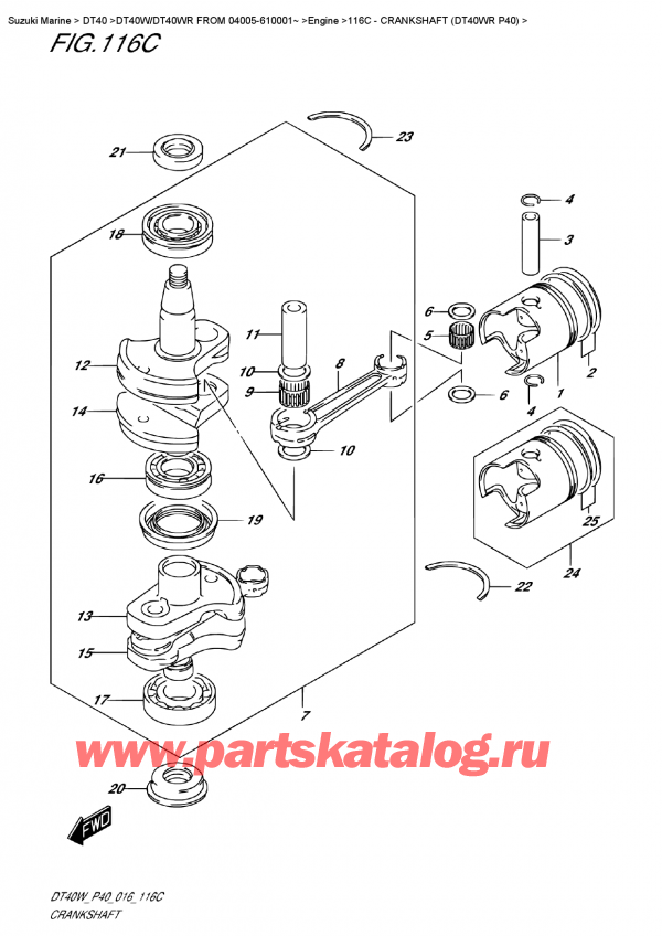  , , Suzuki DT40W RS/RL FROM 04005-610001~ ,  (Dt40Wr P40)