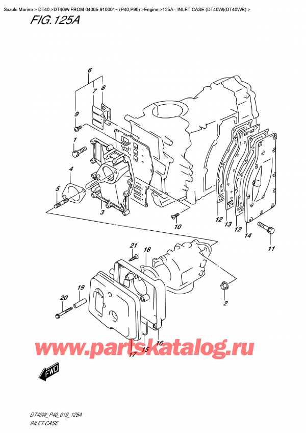 ,   , Suzuki DT40W S-L FROM 04005-910001~ (P40)  2019 ,  Case (Dt40W) (Dt40Wr)