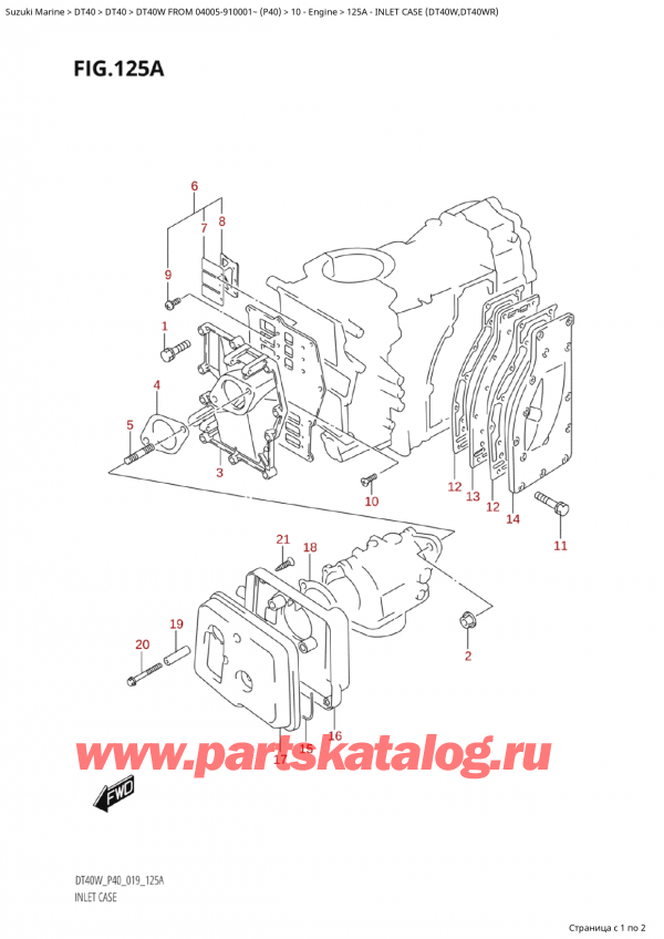   ,  , Suzuki Suzuki DT40W S / L FROM 04005-910001~  (P40 021),  Case (Dt40W, Dt40Wr)